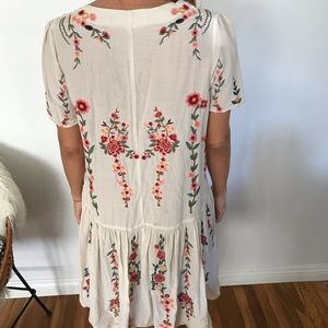 Zara Embroidered floral dress